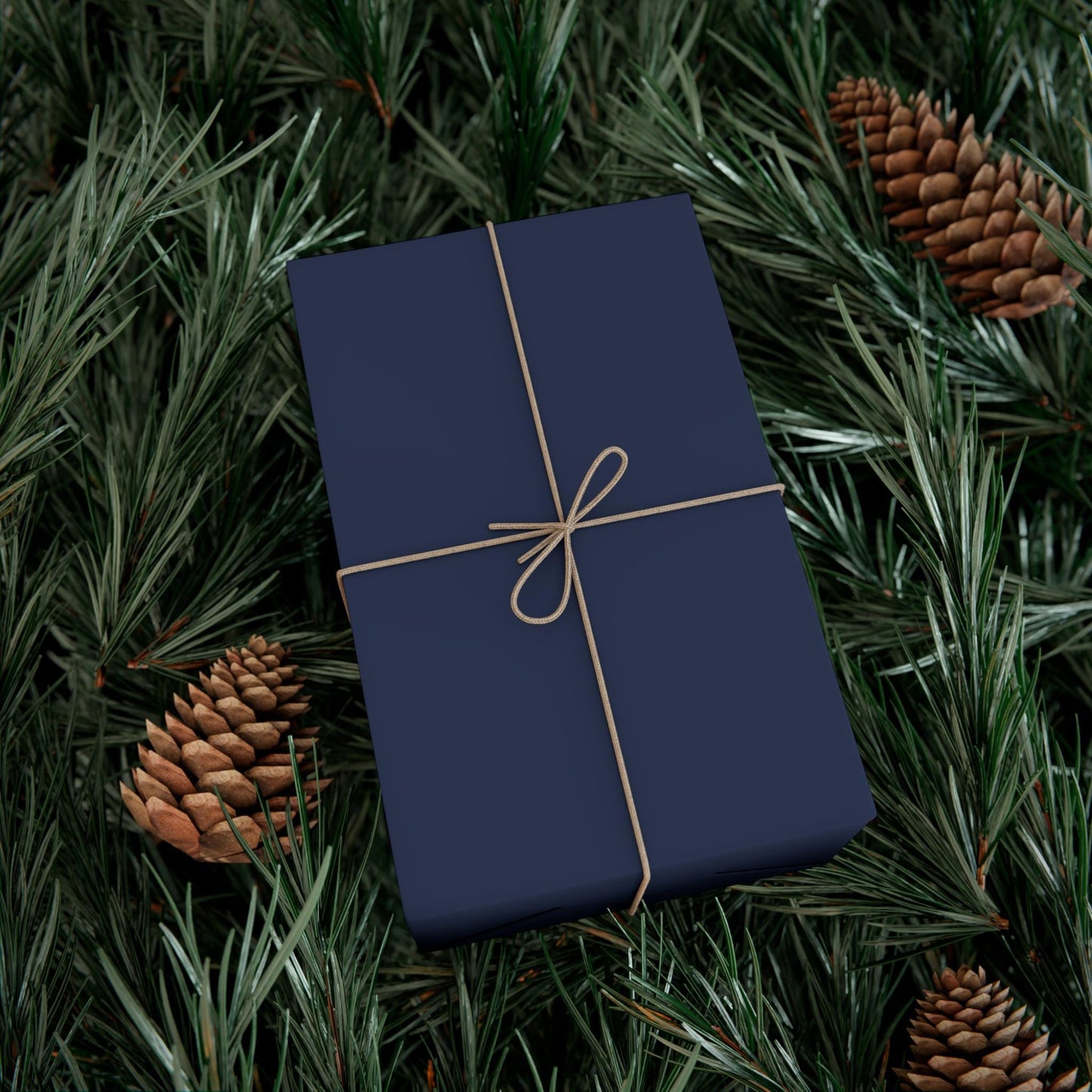 Deep Blue Solid Color Wrapping Paper