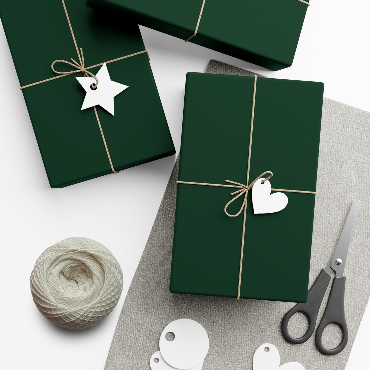 Hunter Green Solid Color Wrapping Paper
