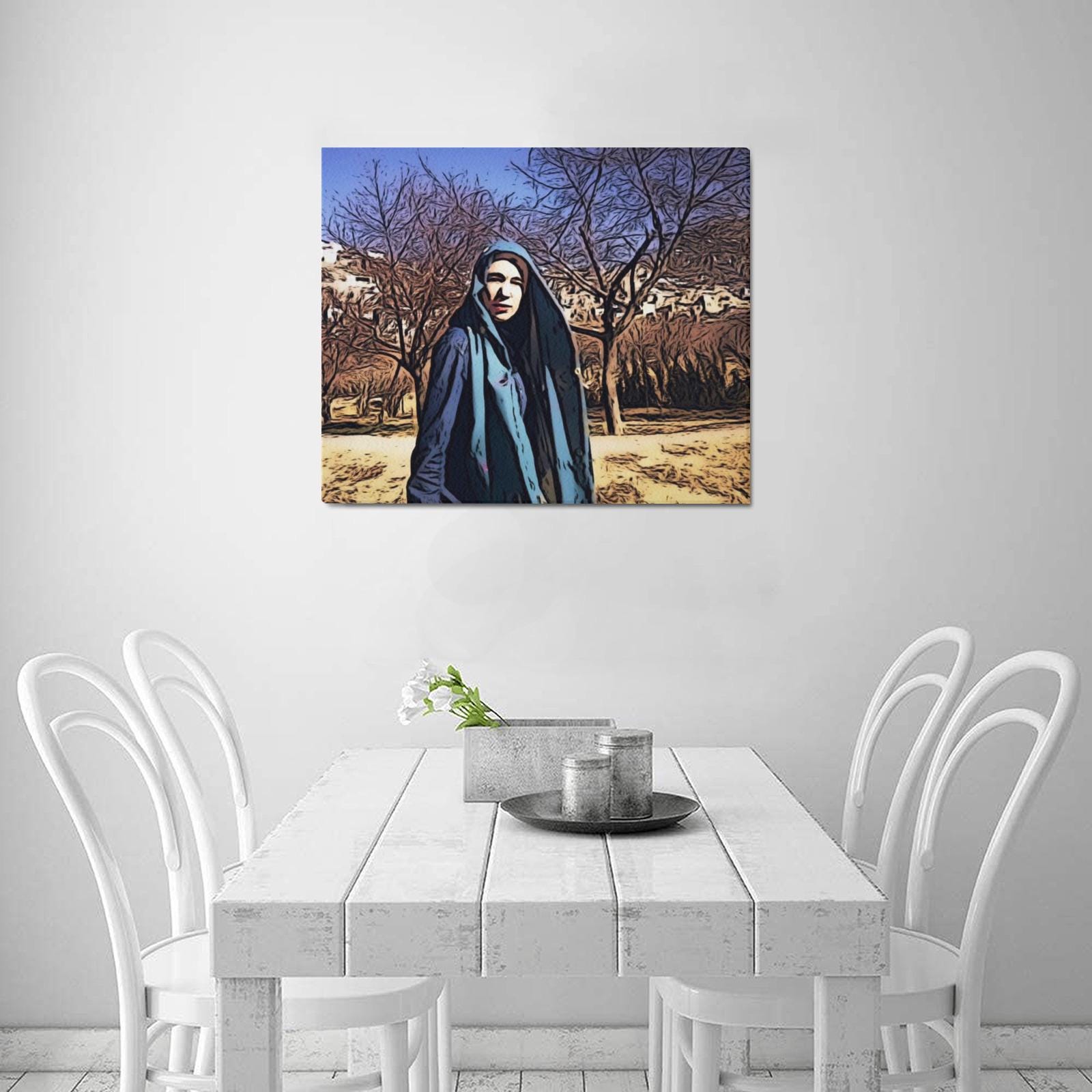 Frame Canvas Print - 24"x20" - Made in the USA -"Linda in Kabul" - All-Over Printing - Premium Artwork from Concordia Style Boutique - Just $46.52! Shop now at Concordia Style Boutique