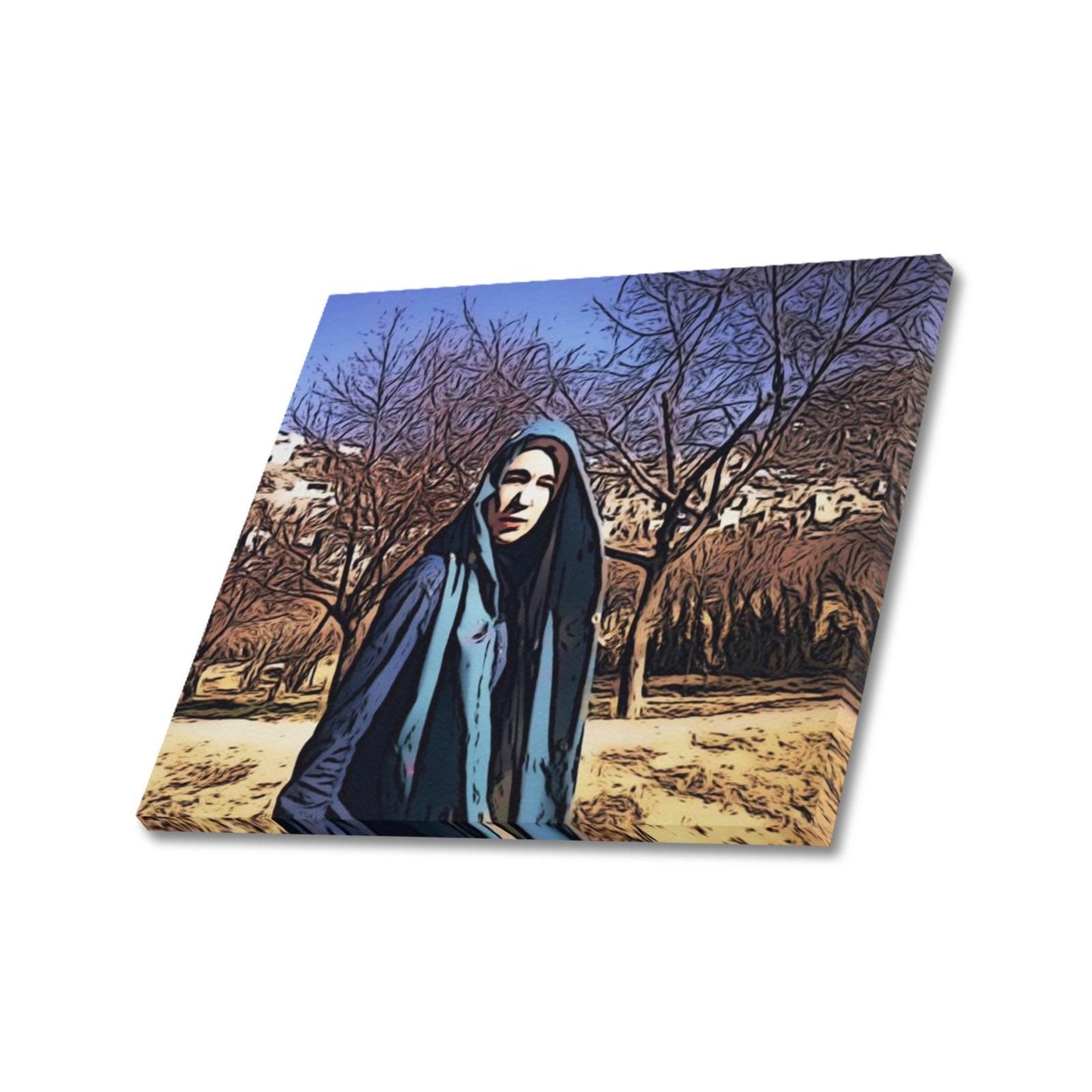 Frame Canvas Print - 24"x20" - Made in the USA -"Linda in Kabul" - All-Over Printing - Premium Artwork from Concordia Style Boutique - Just $46.52! Shop now at Concordia Style Boutique