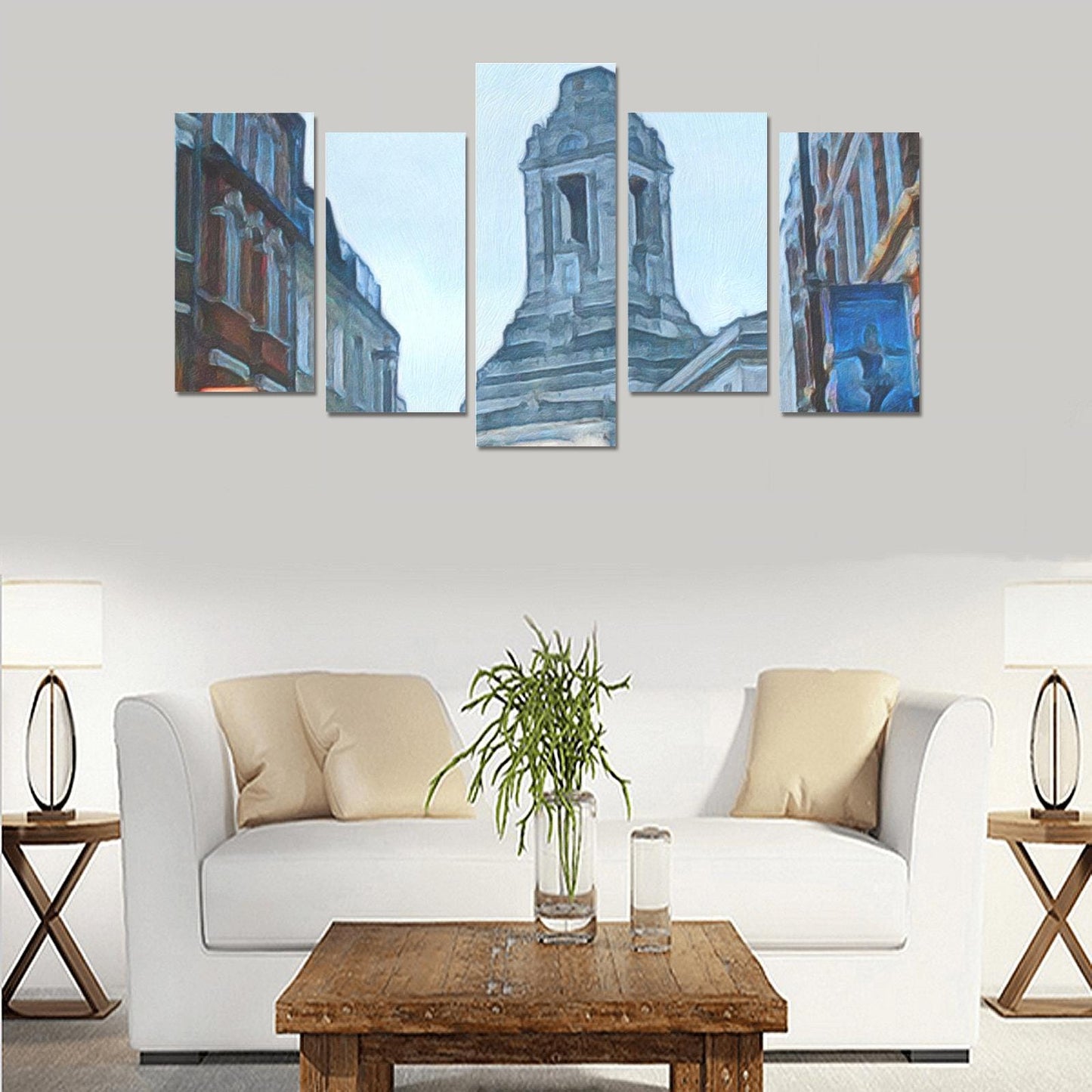 Canvas Wall Art Prints (No Frame) 5-Pieces - "A Grand Lodge" - One-side Printing - Premium Artwork from Concordia Style Boutique - Just $46.34! Shop now at Concordia Style Boutique