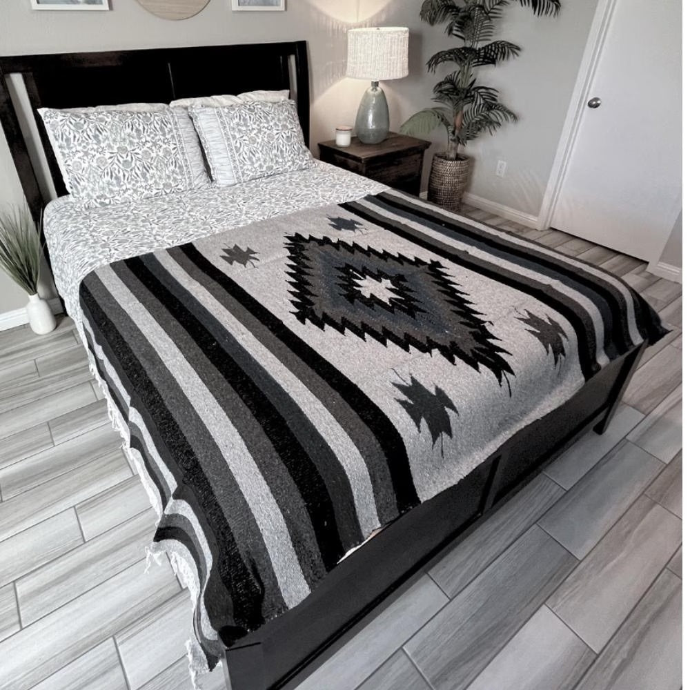 Midnight Mexican Diamond Yoga Blanket - Concordia Style Boutique