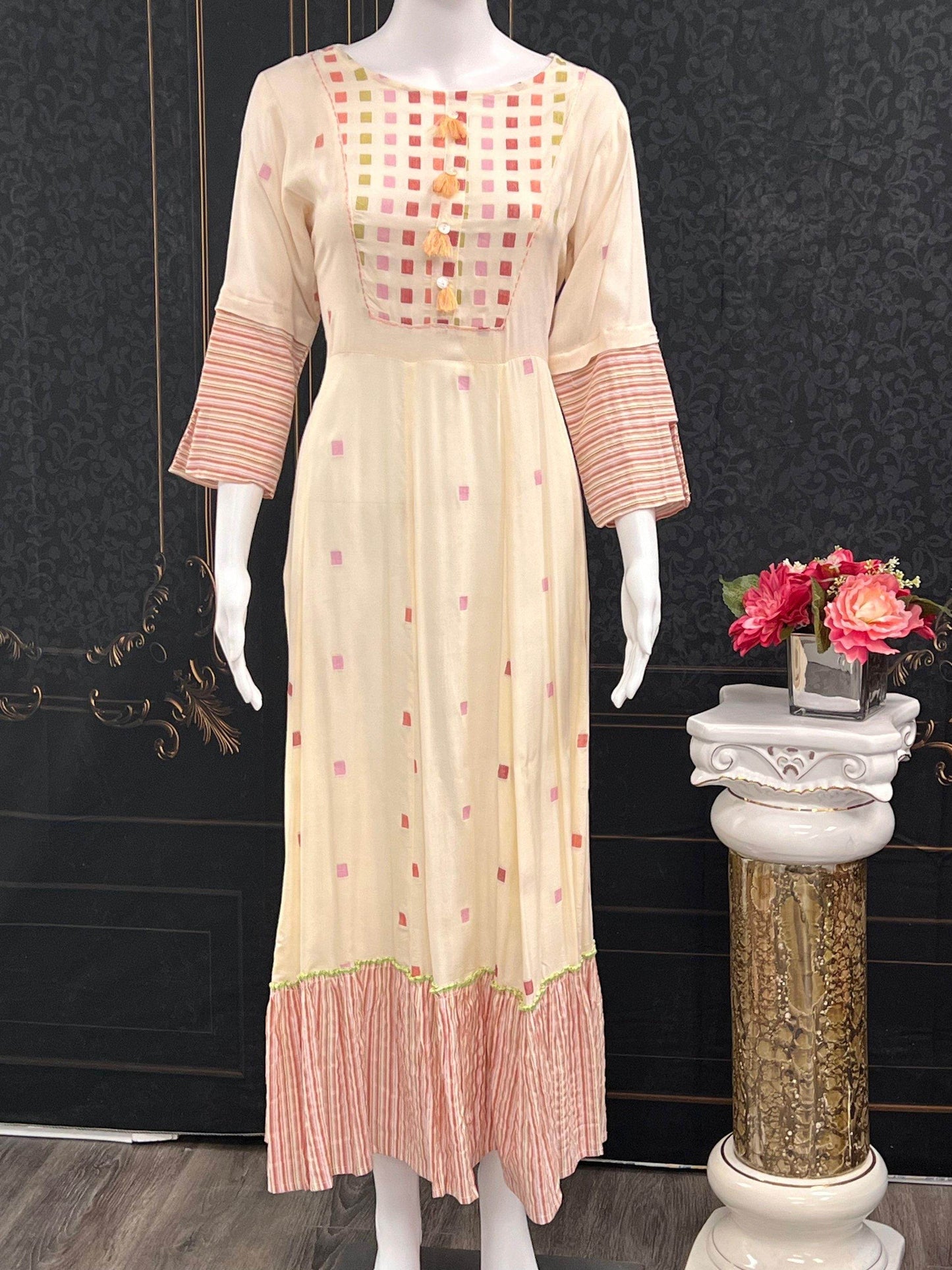 Anarkali style kurti