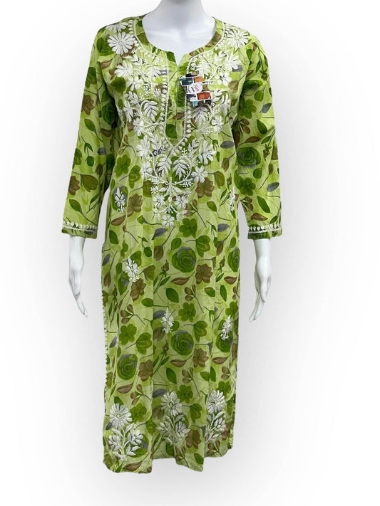 Cotton chikankari kurti : SALE