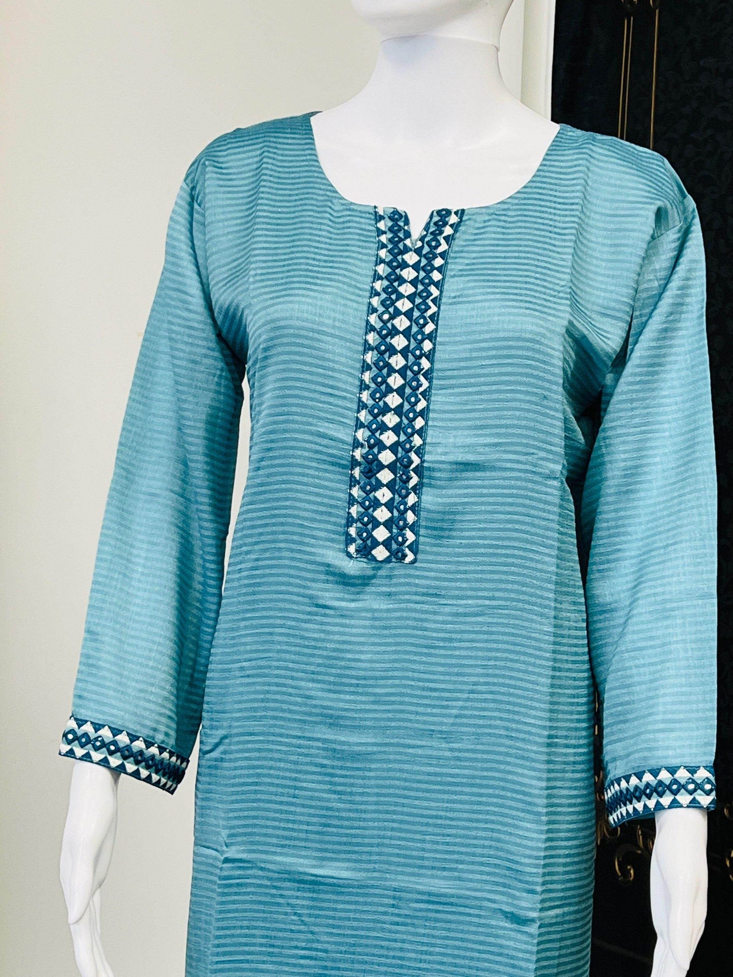 Chinon silk kurti