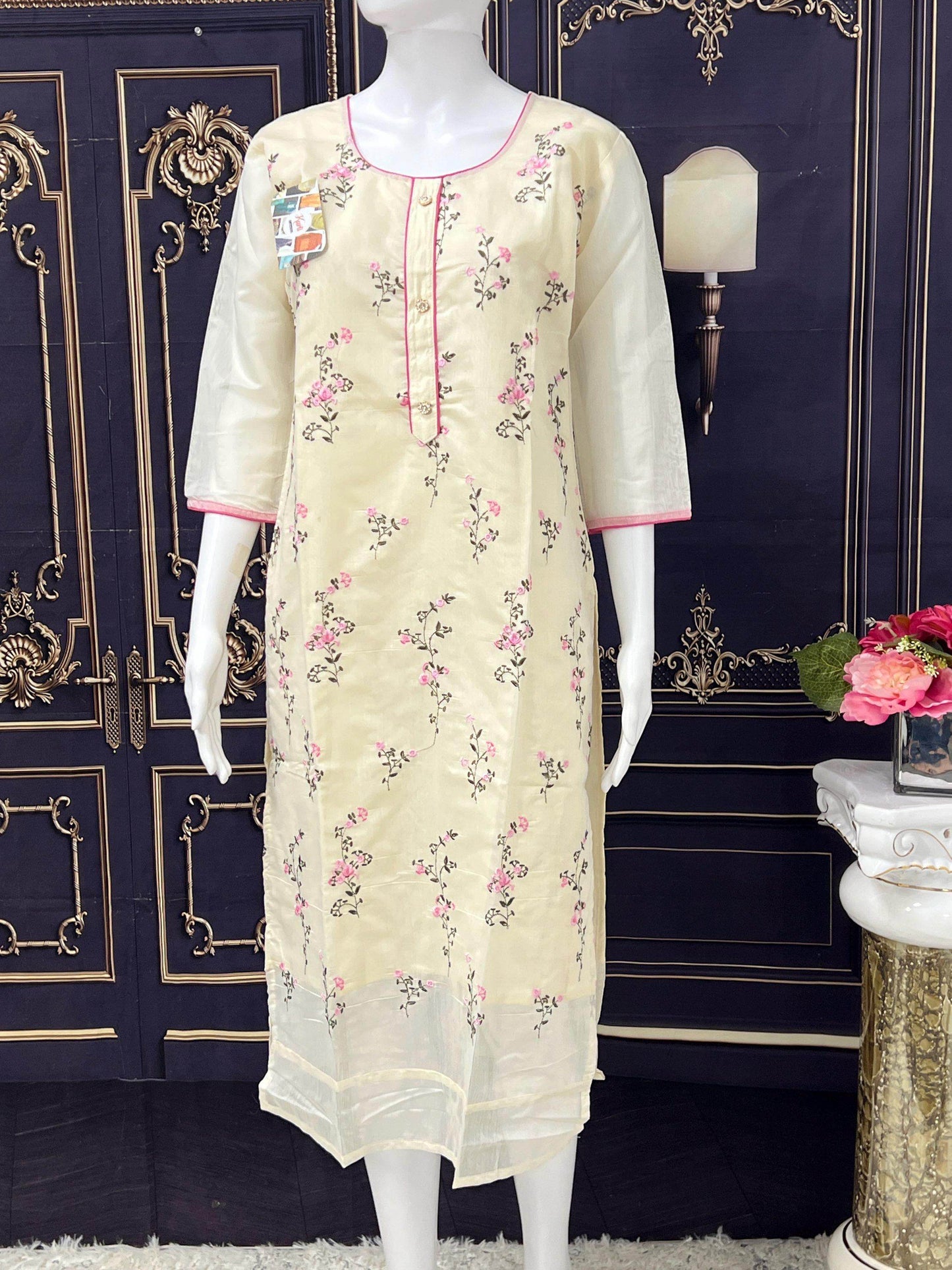 Chanderi silk kurti