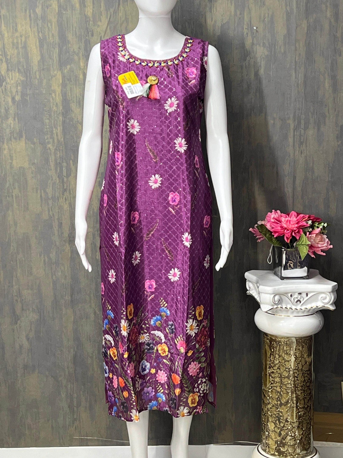 Chinon silk kurti