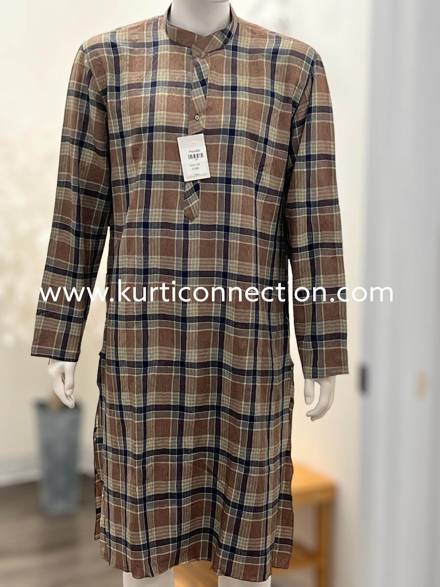 Check pattern Kurta (Pant not included )