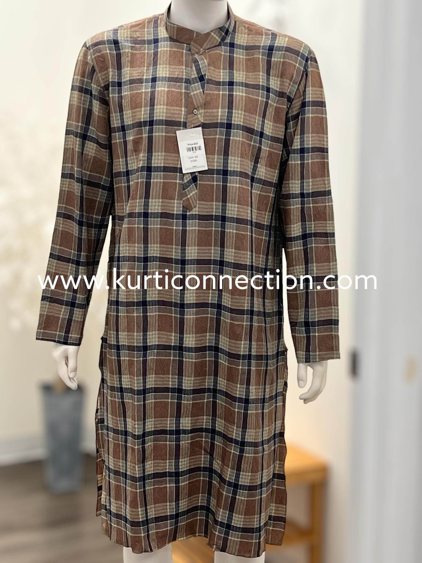 Check pattern Kurta (Pant not included )