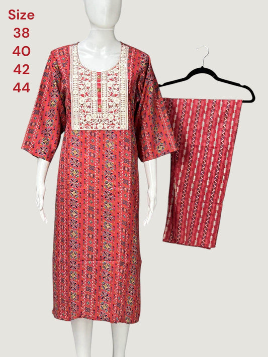 Cotton Kurti pant set