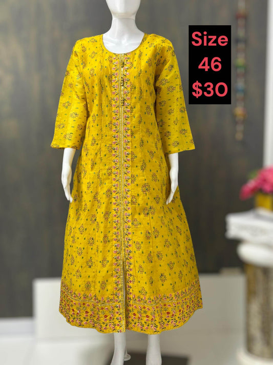 Chanderi silk kurti