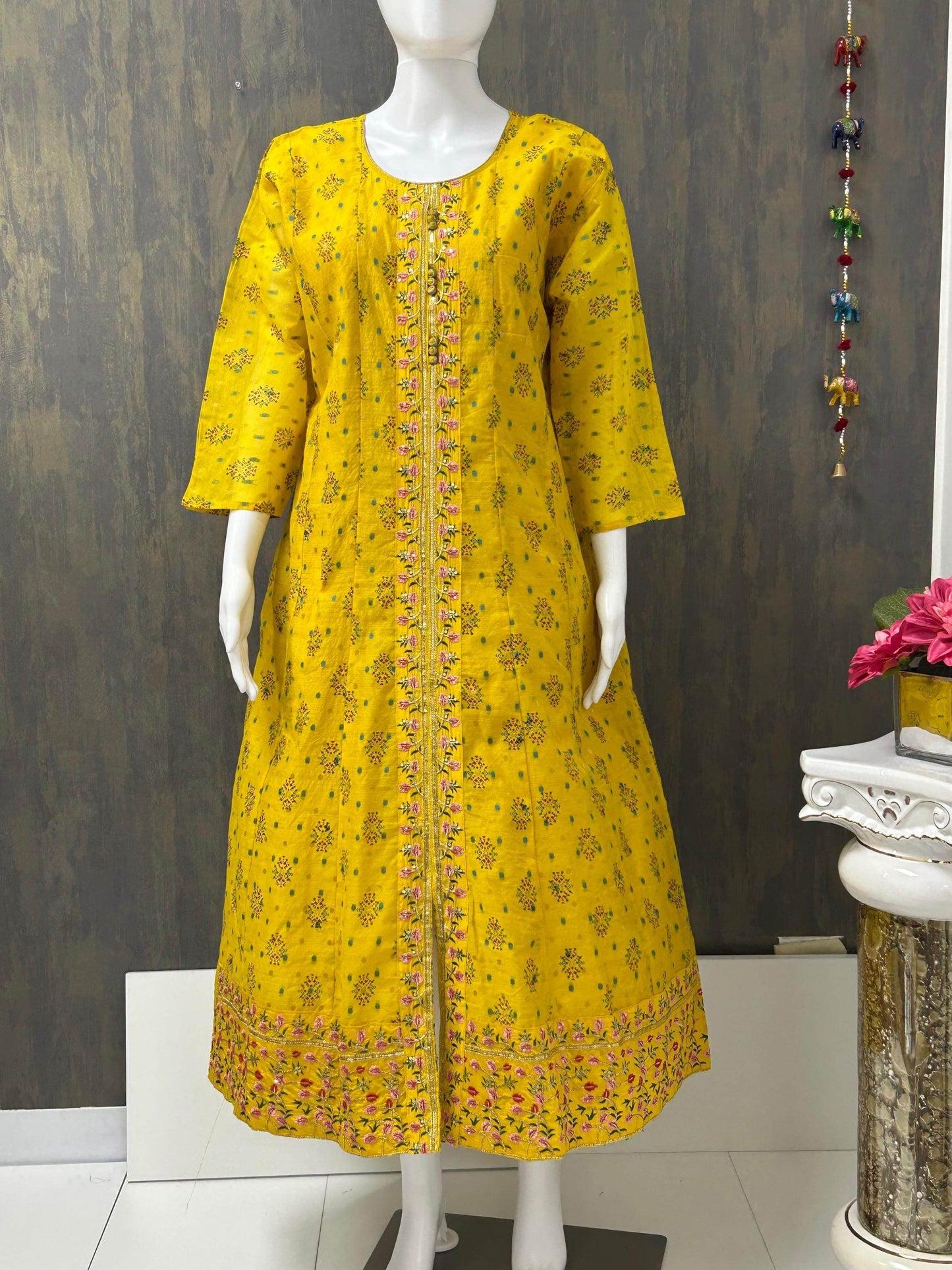 Chanderi silk kurti