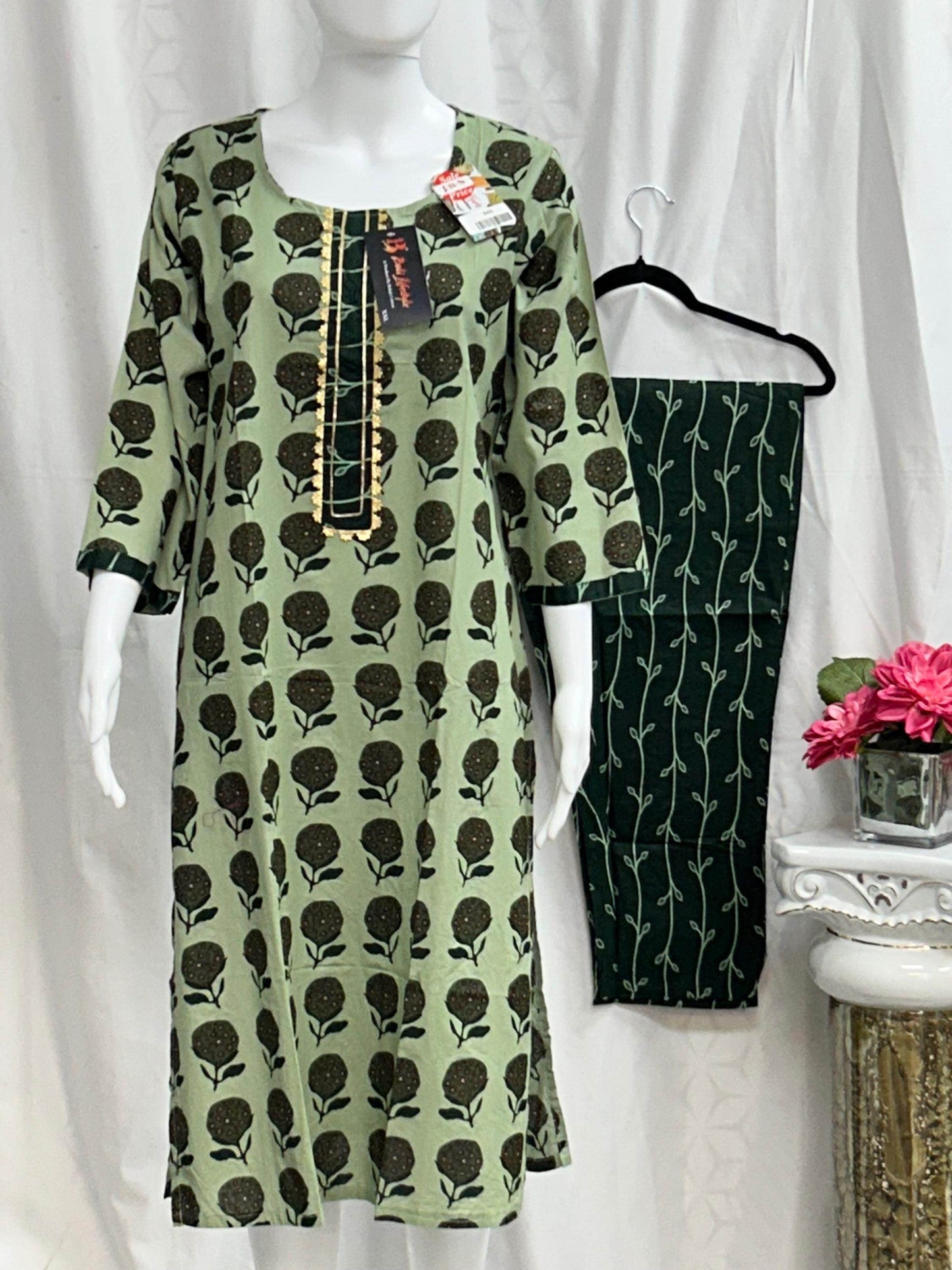 Cotton Kurti pant set