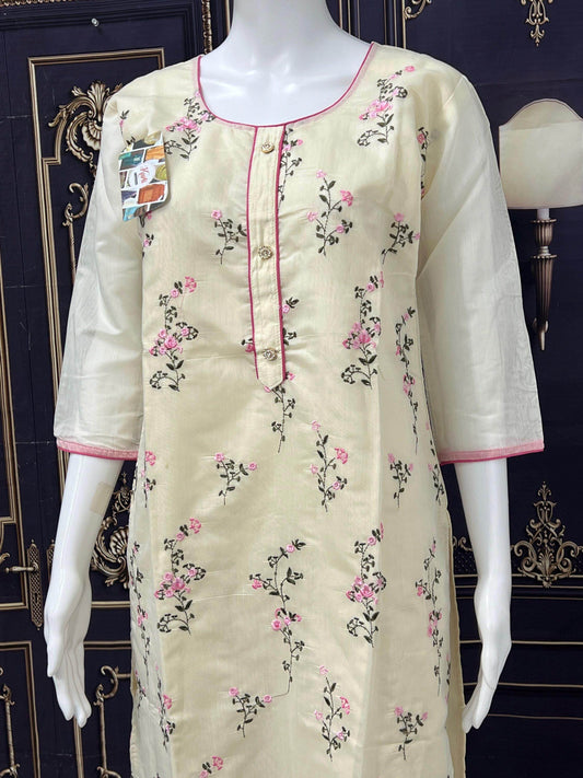 Chanderi silk kurti