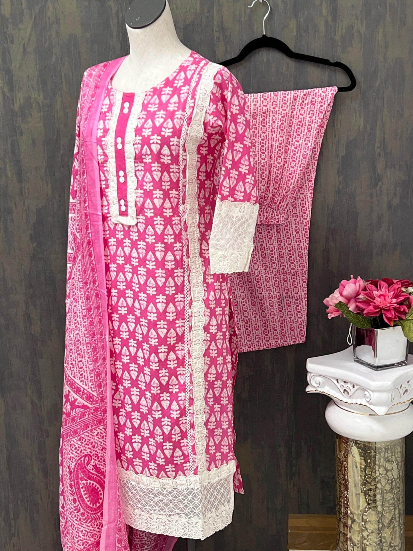 Cotton kurti pant set