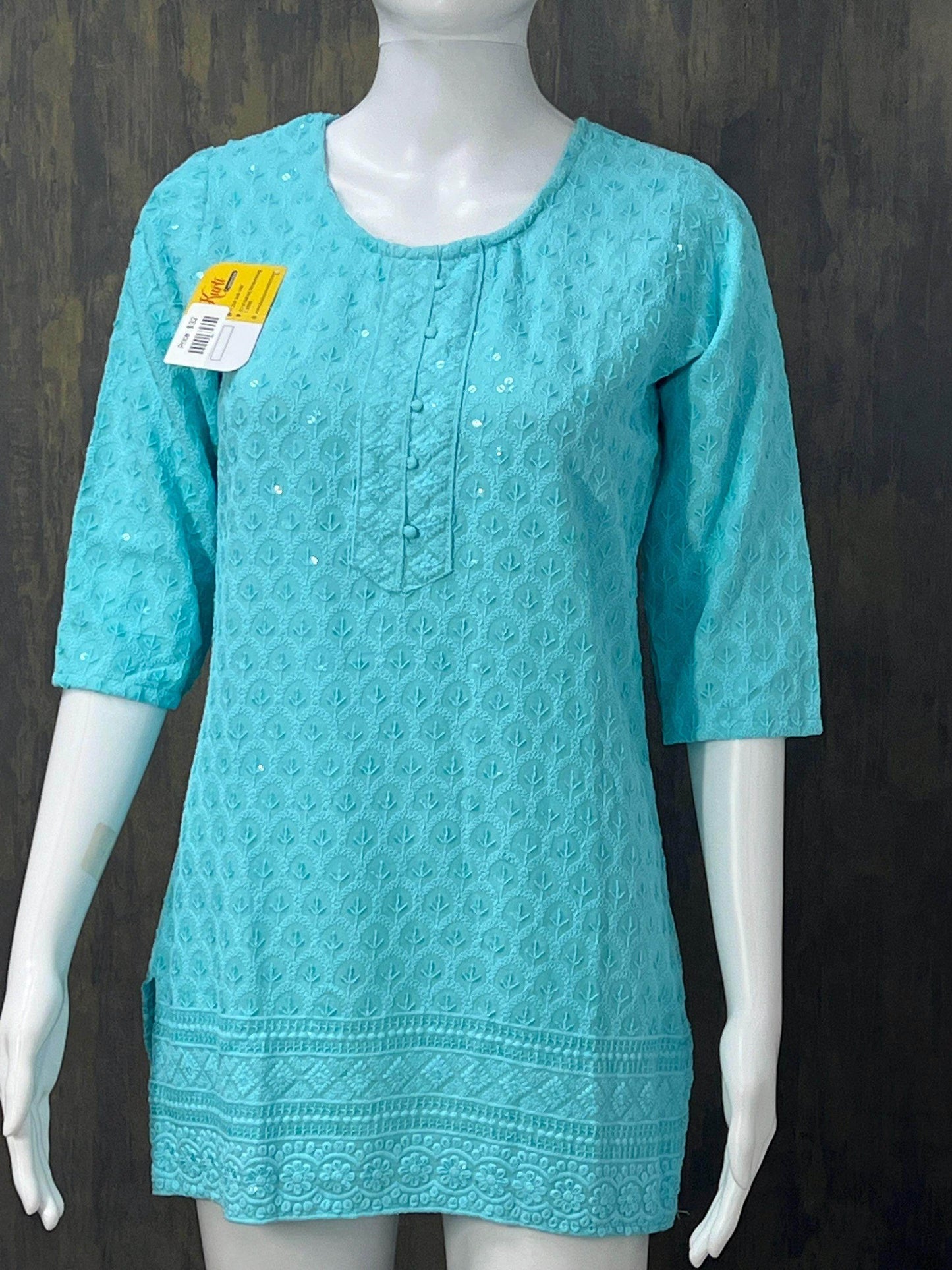 Chikankari short kurti