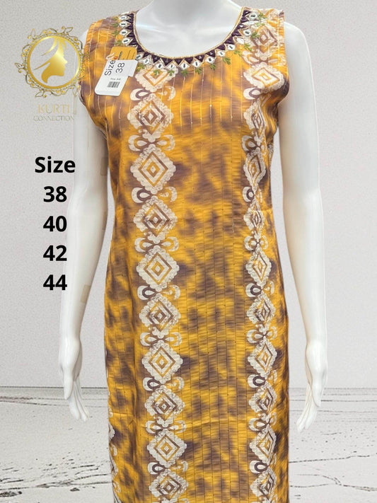 Batik print georgette Kurti