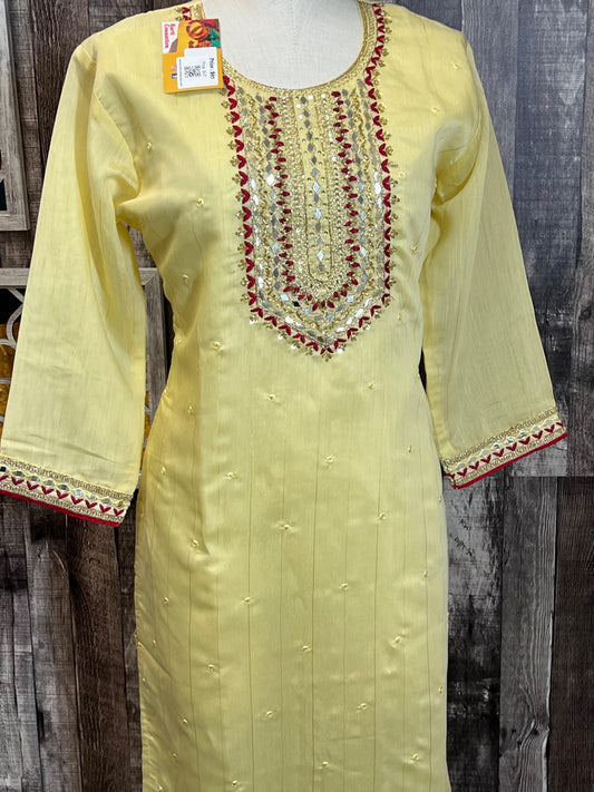 Chanderi silk kurti