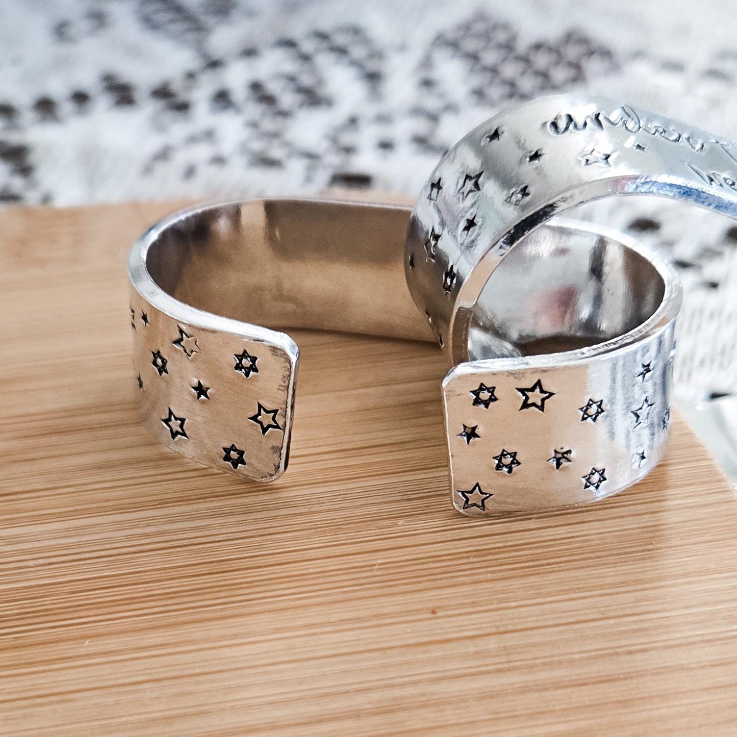 Celestial Sukkot Handcrafted Silver Napkin Rings