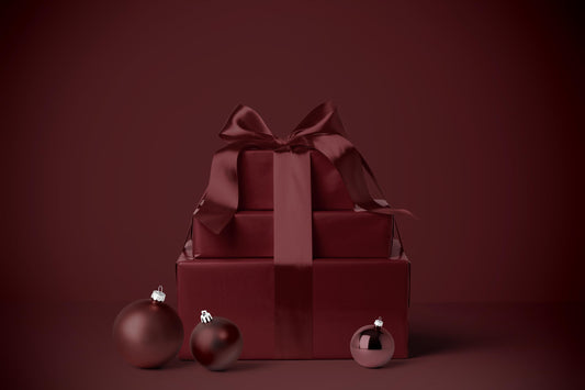 Burgundy Solid Color Holiday Wrapping Paper