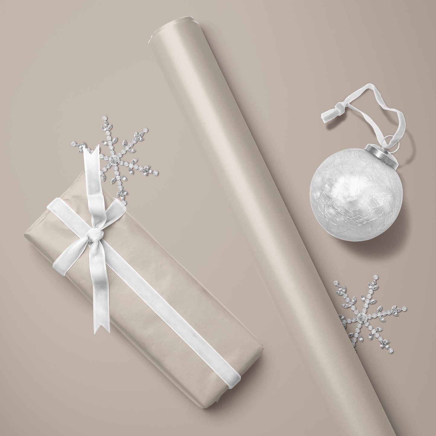 Beige Solid Color Wrapping Paper