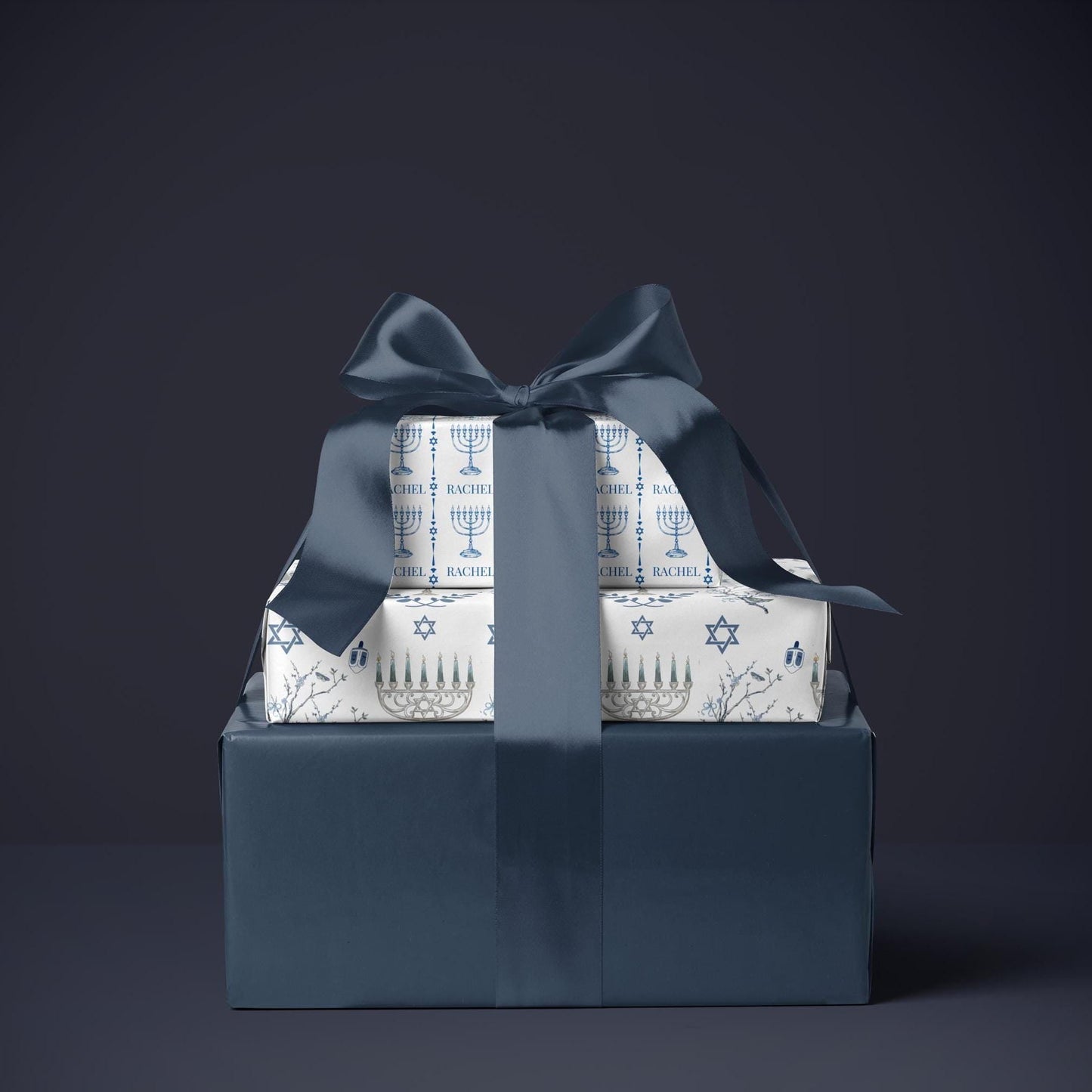 Chinoiserie Hanukkah Wrapping Paper