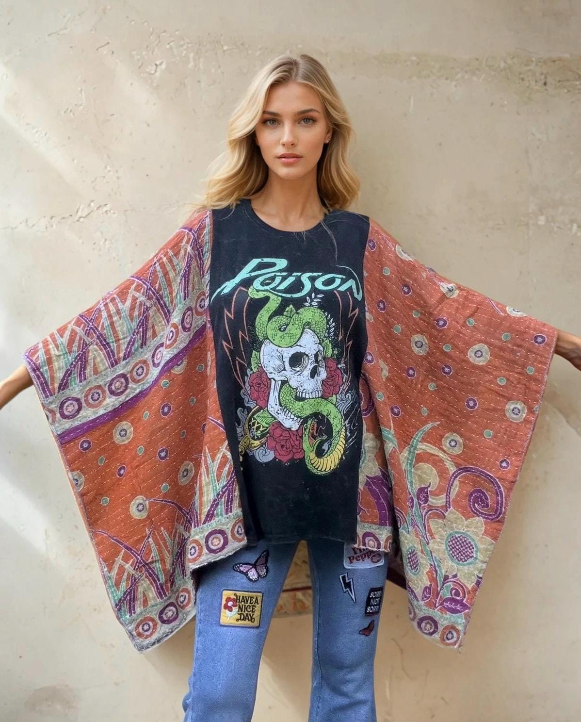 Butterfly Top/Poncho “Poison