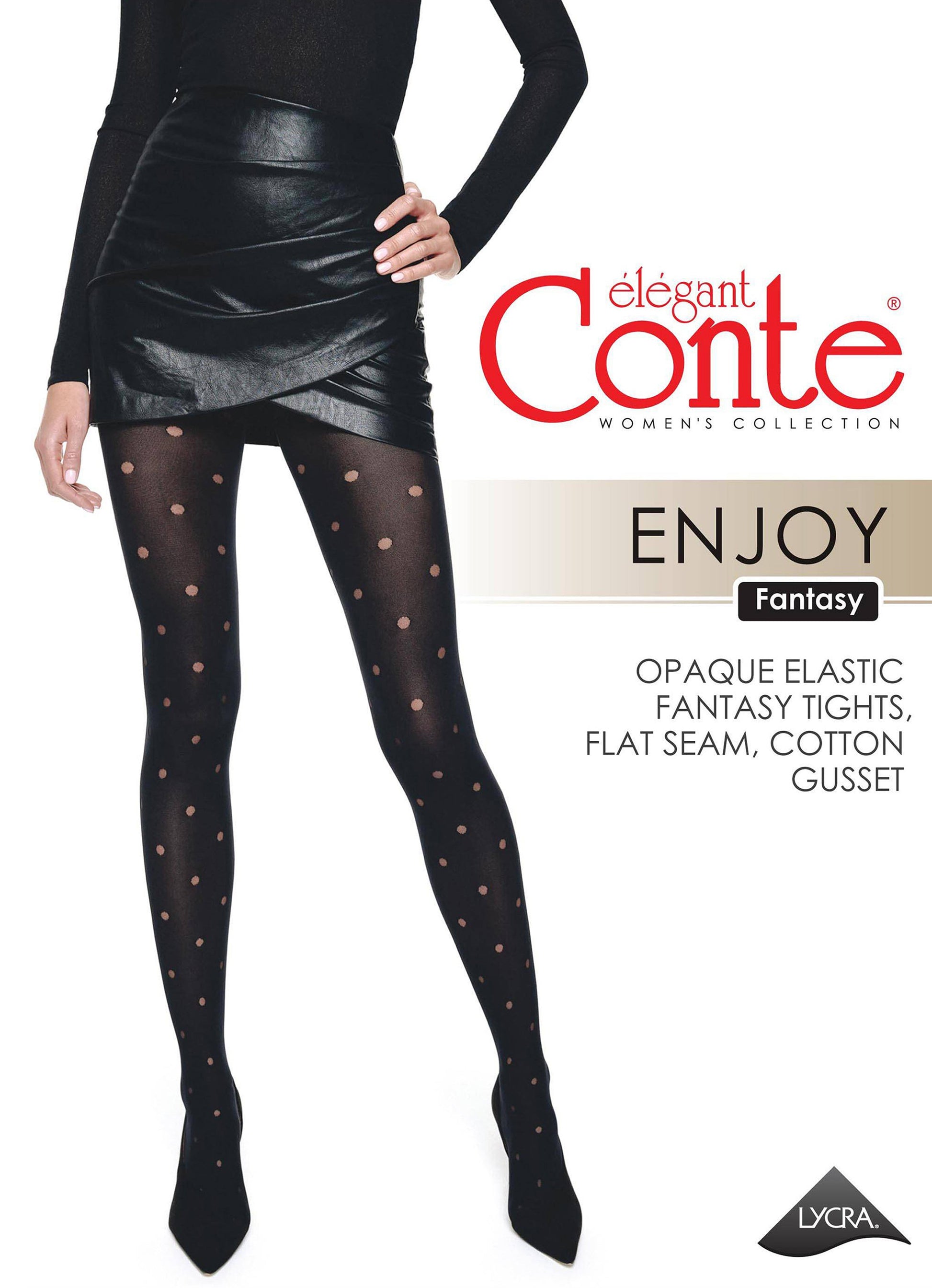 Fantasy Tights Conte Enjoy - Sheer Polka Dots - Concordia Style Boutique