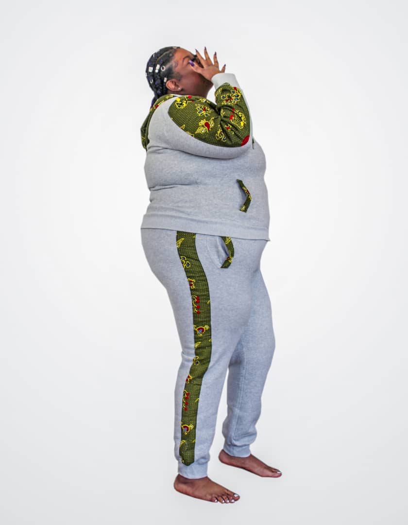 Kente green African joggers| Unisex - Concordia Style Boutique