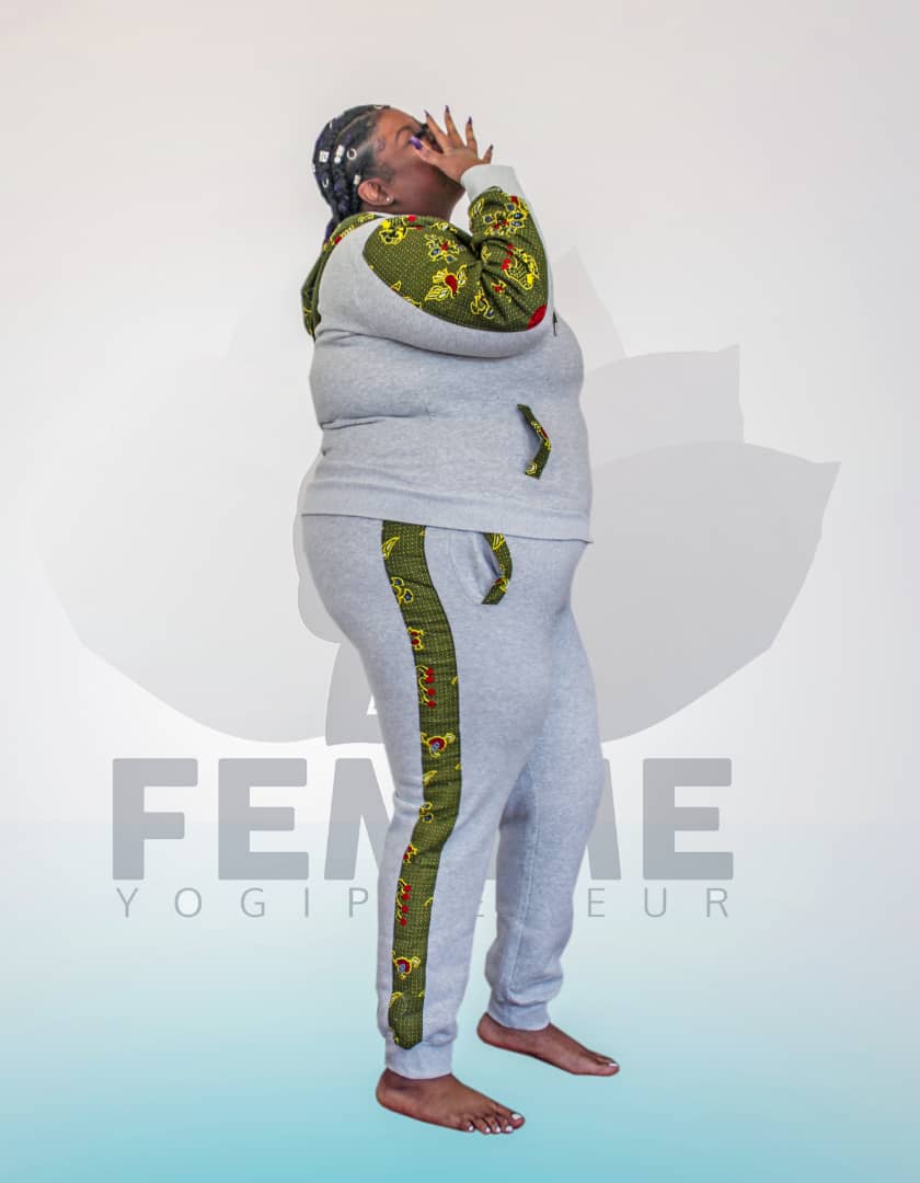 Kente green African joggers| Unisex - Concordia Style Boutique