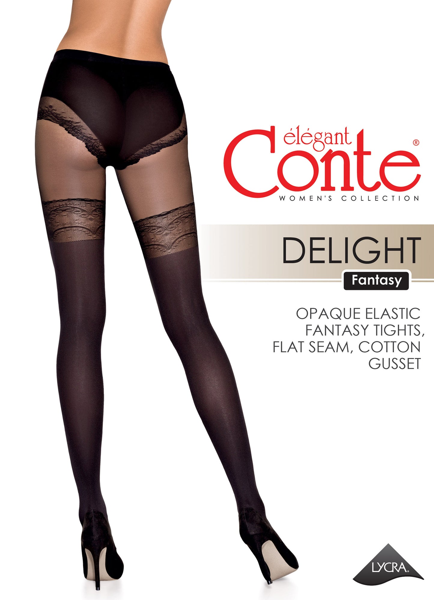 Fantasy Tights Conte Delight - Lace Panties Stockings Imitation - Concordia Style Boutique