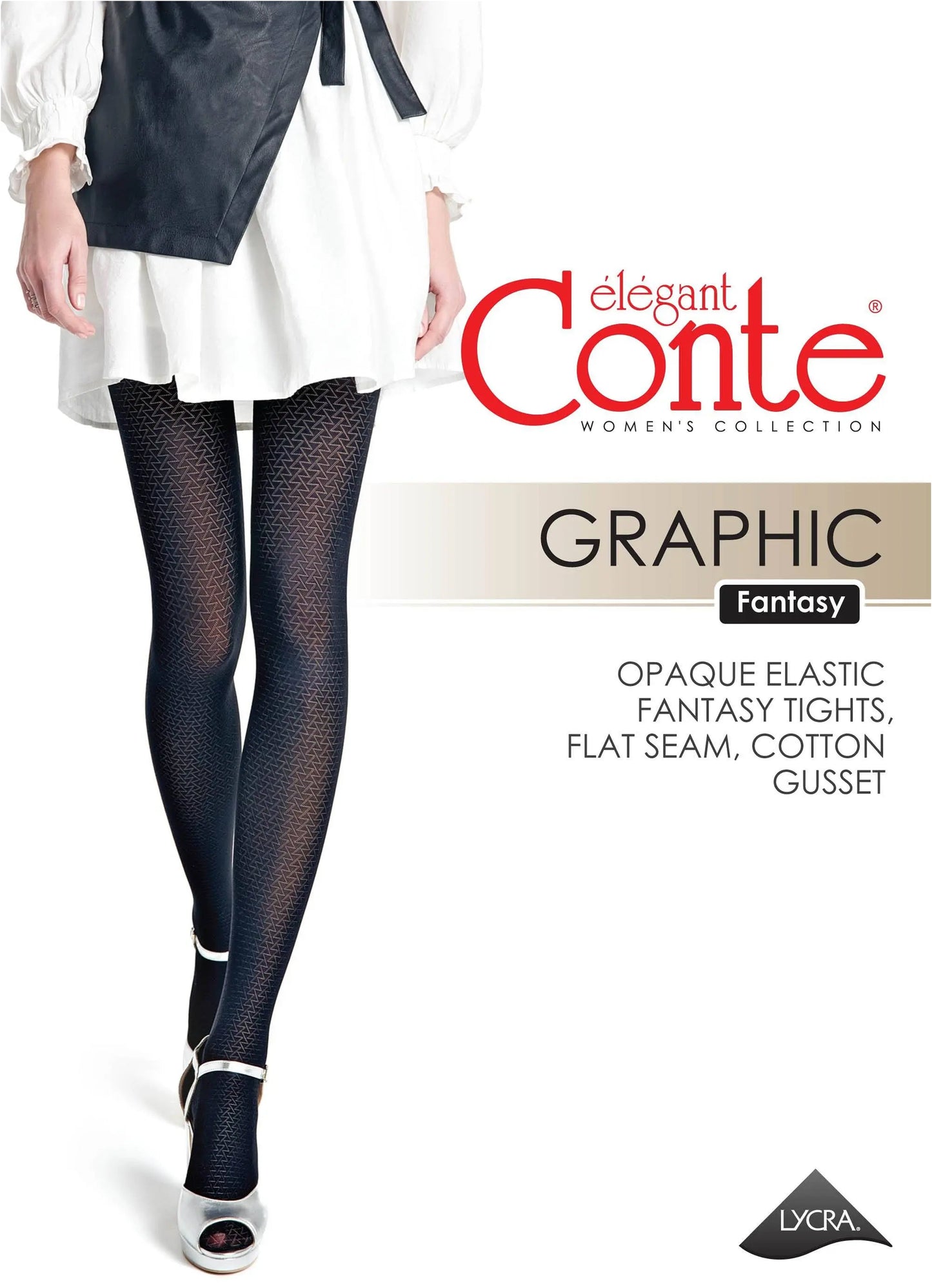 Fantasy Tights Conte Graphic - Geometric Pattern - Concordia Style Boutique