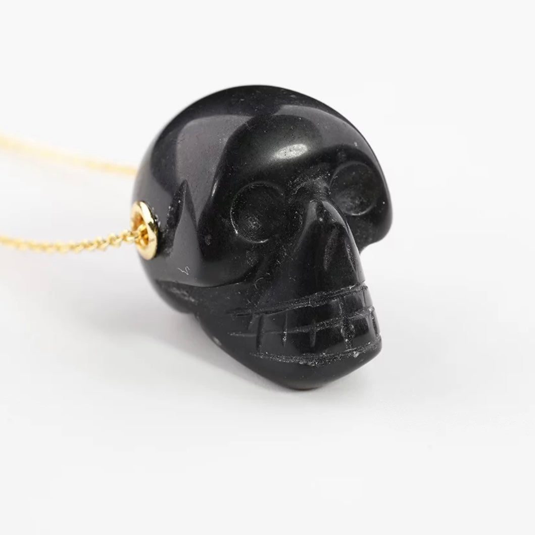 Skull Crystal pendant necklace - Unisex - Concordia Style Boutique