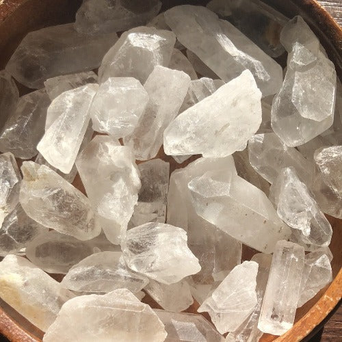 Genuine Clear quartz crystal - Crystal quartz stone - Concordia Style Boutique