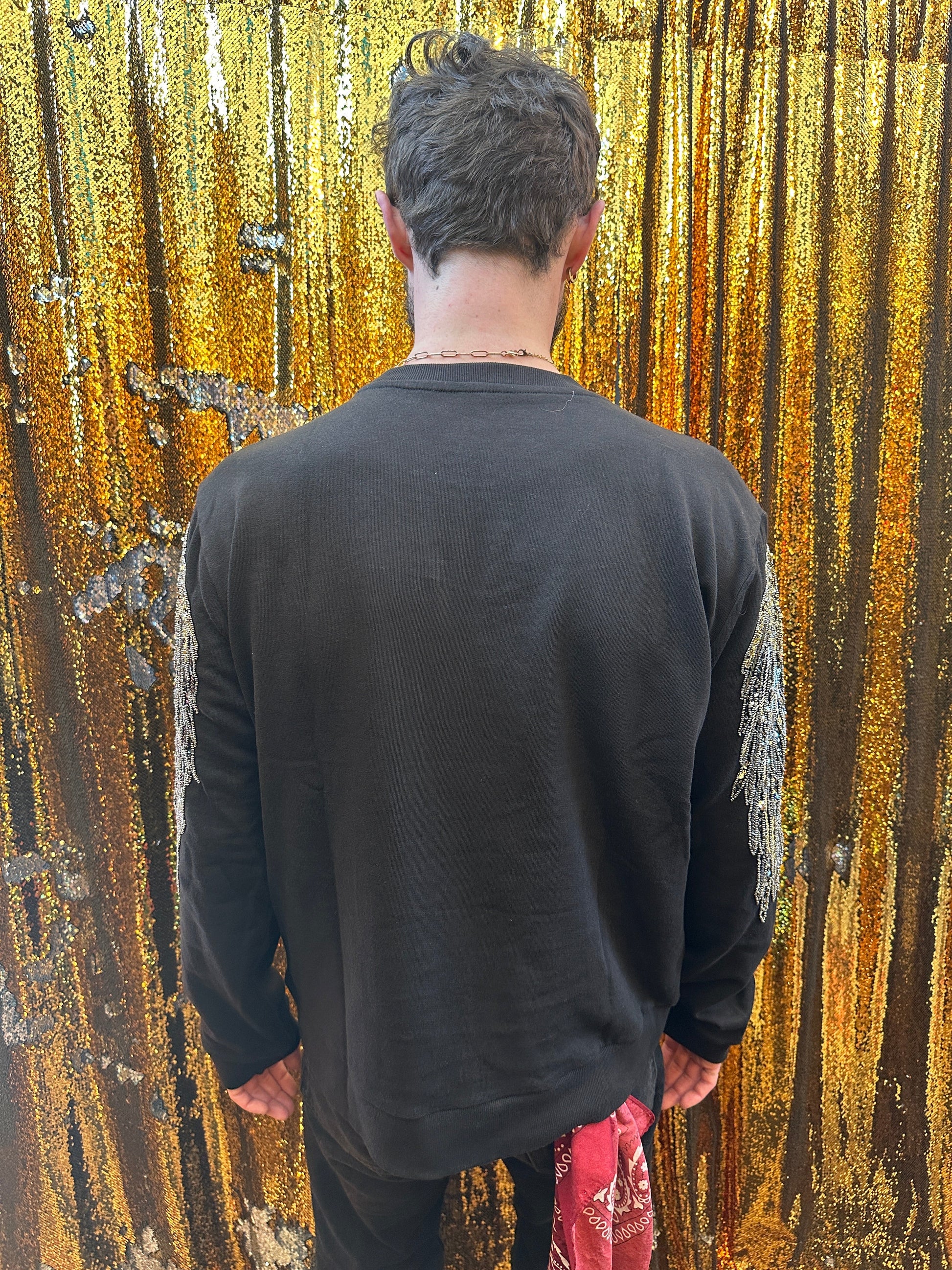 "Any Old  Iron" - Mens Beady Eagle Sweatshirt - Premium Clothing from Any Old Iron - Just $240! Shop now at Concordia Style Boutique