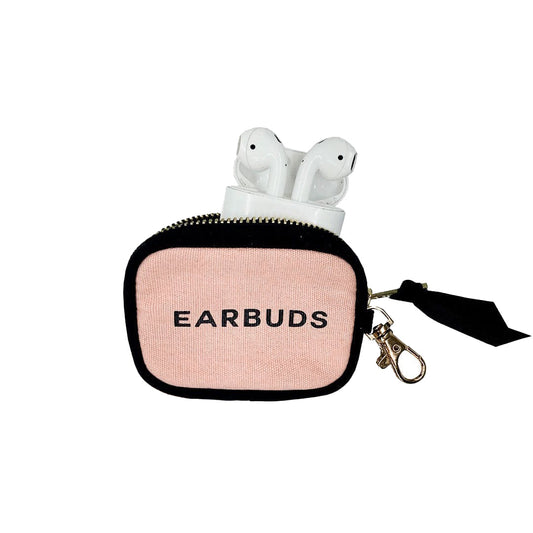 Earbuds/Airpods Case with clasp, Pink - Concordia Style Boutique