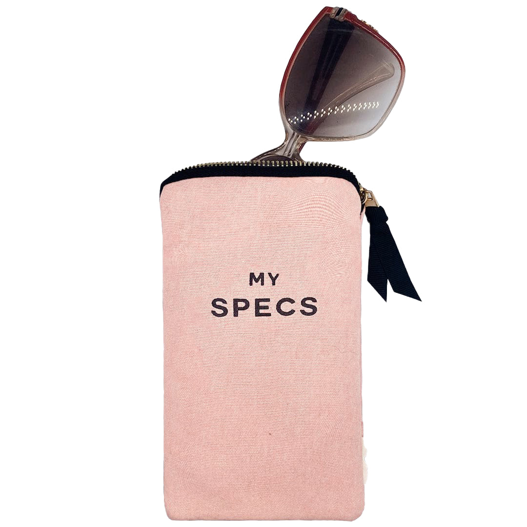 My Specs Glasses Case with Outside Pocket, Pink/Blush - Concordia Style Boutique