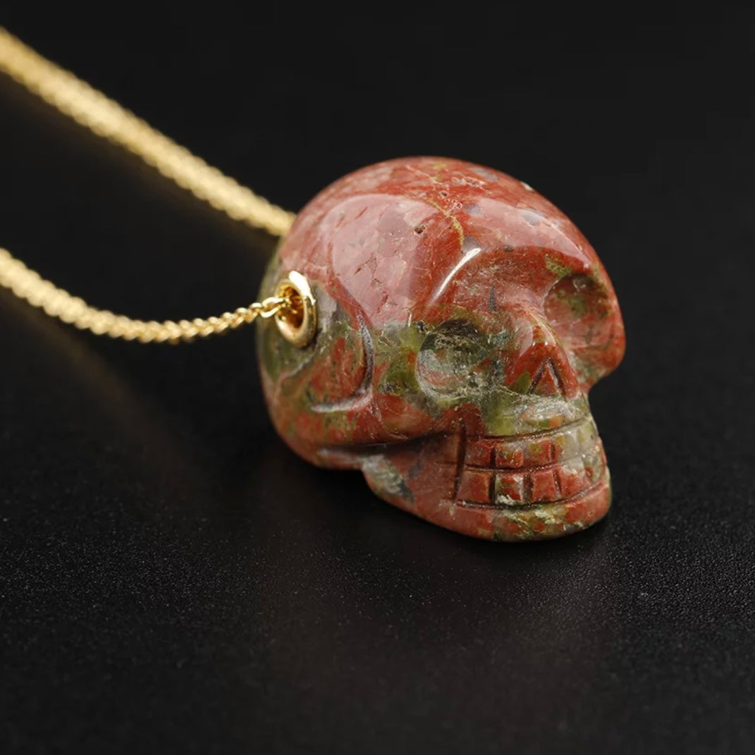 Skull Crystal pendant necklace - Unisex - Concordia Style Boutique