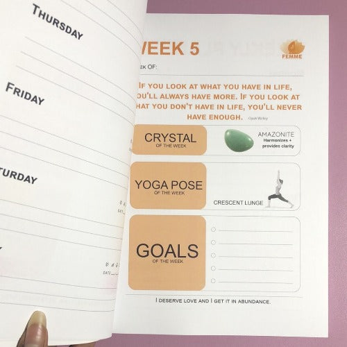 New Year New Me planner - Conscious & Yoga journal - Concordia Style Boutique