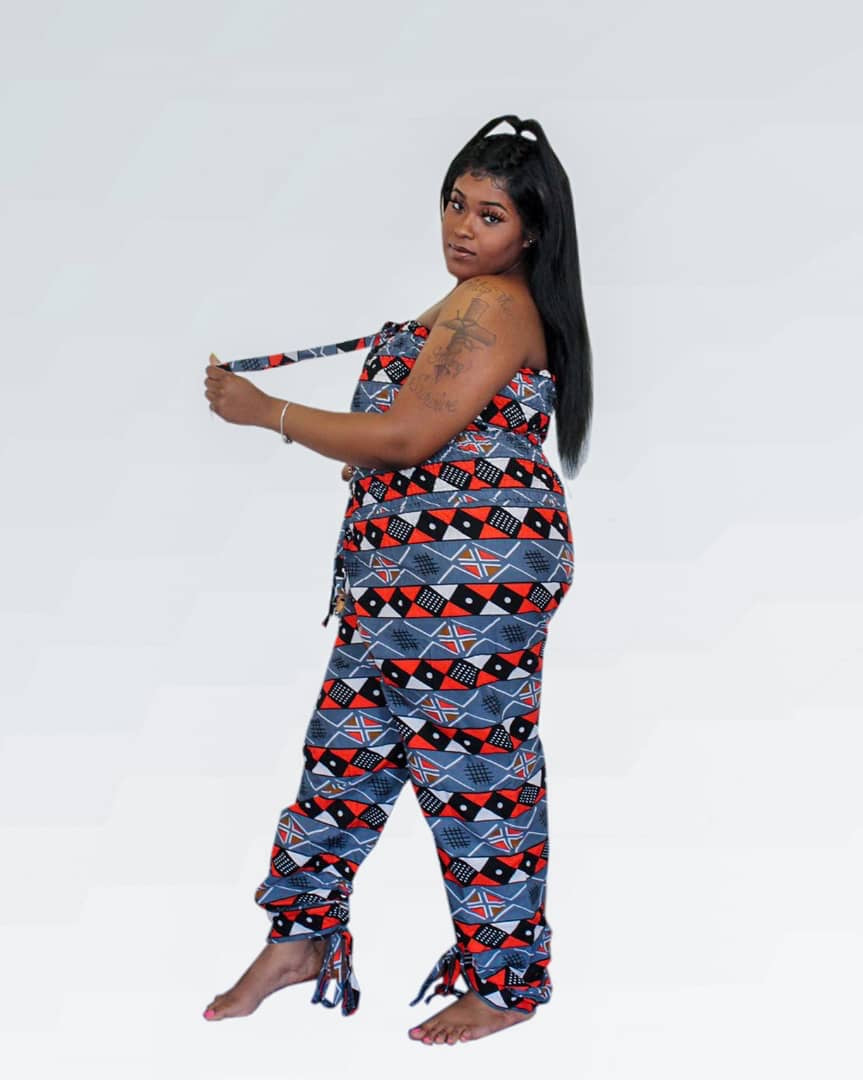 Multi-way Yoga jumpsuit - African print one piece - Concordia Style Boutique