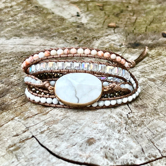 White Turquoise "Soothe Your Nerves" Bracelet