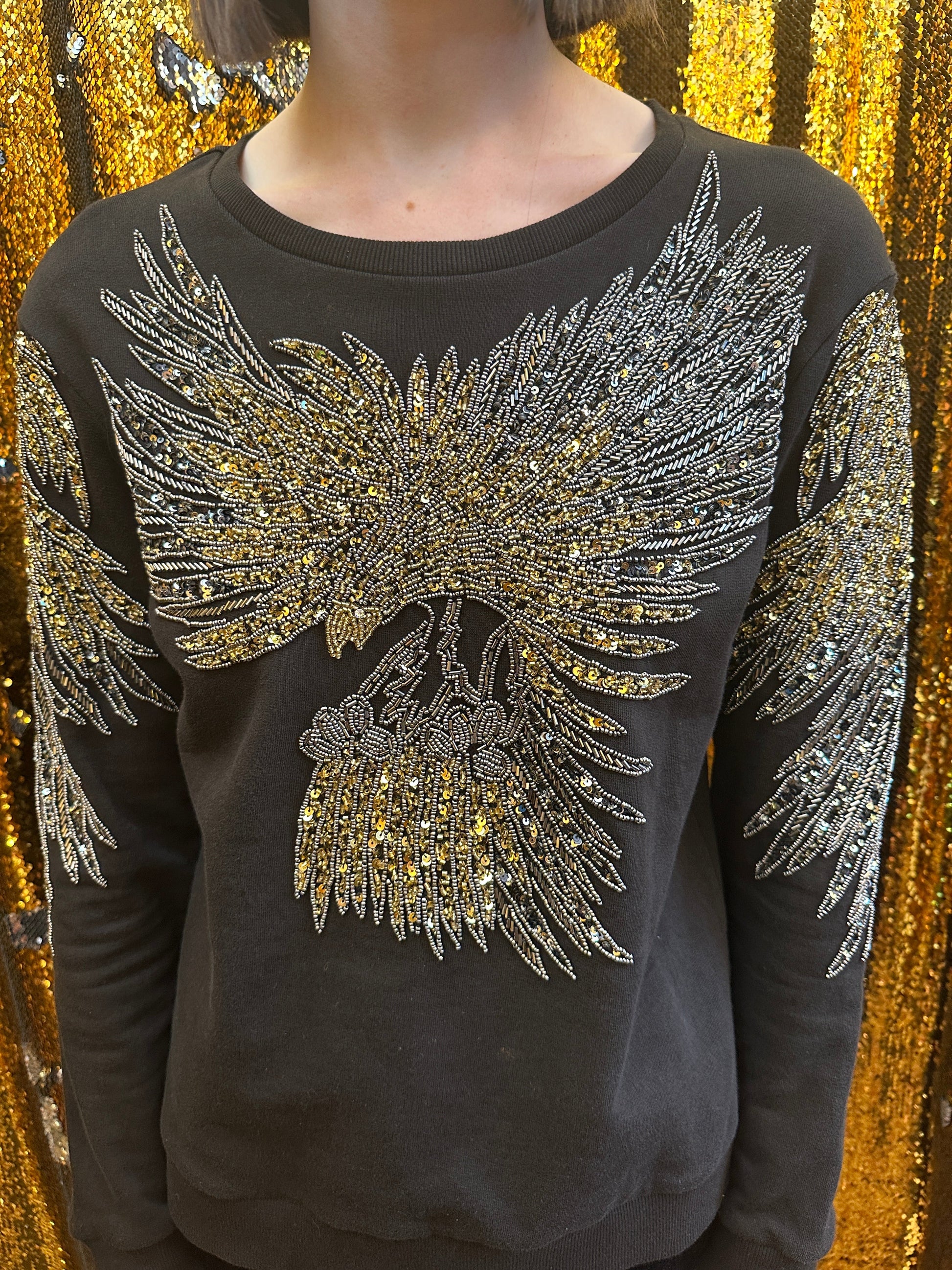 "Any Old  Iron" - Mens Beady Eagle Sweatshirt - Premium Clothing from Any Old Iron - Just $240! Shop now at Concordia Style Boutique