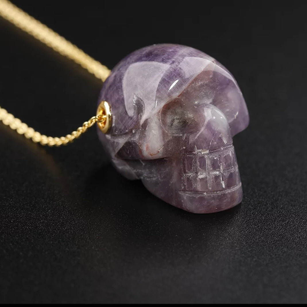 Skull Crystal pendant necklace - Unisex - Concordia Style Boutique