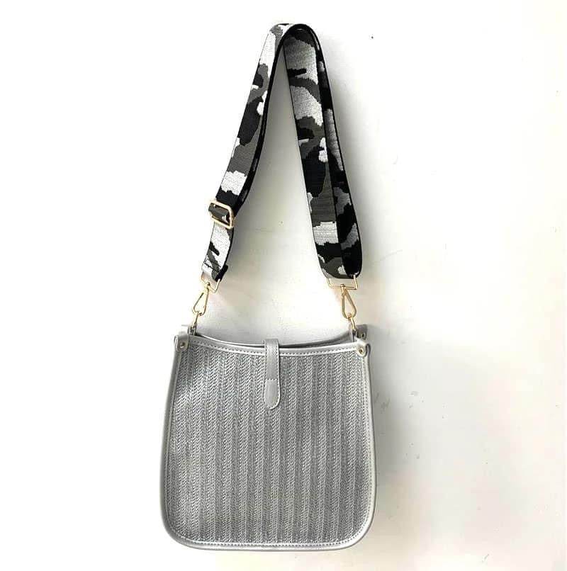 Kit Crossbody - Gray Straw - Concordia Style Boutique