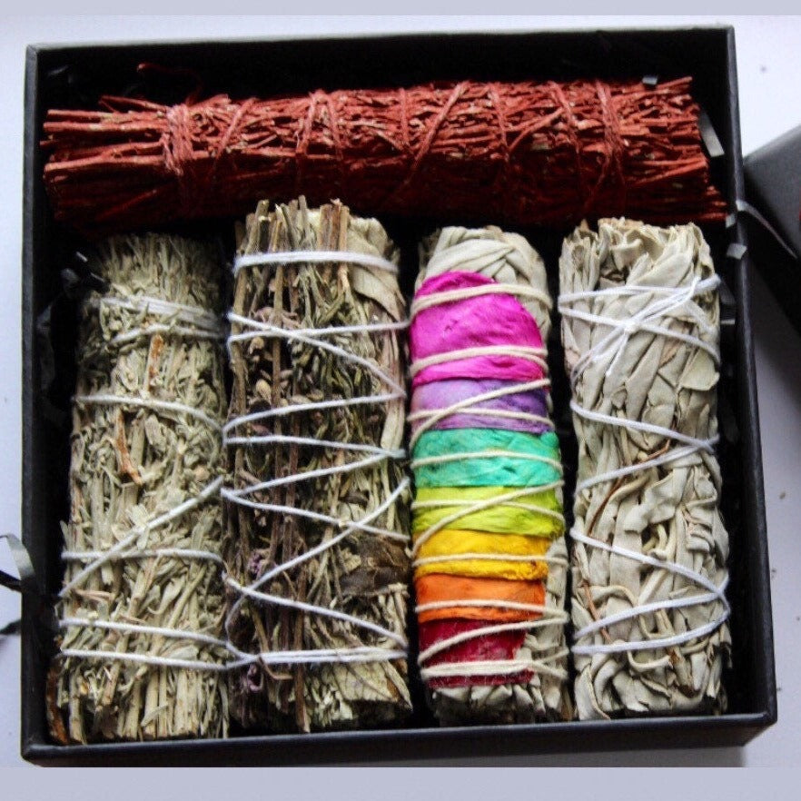 Sage smudge kit for house cleansing | Spiritual gift set - Concordia Style Boutique