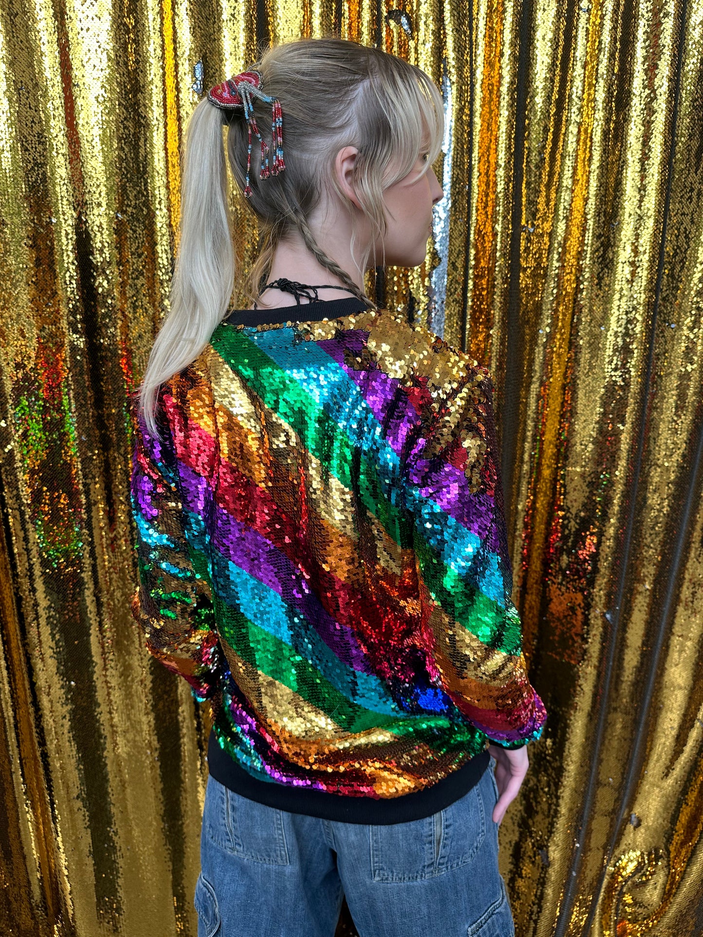 "Any Old  Iron" - Golden Rainbow Sweatshirt - Premium Clothing from Any Old Iron - Just $190! Shop now at Concordia Style Boutique