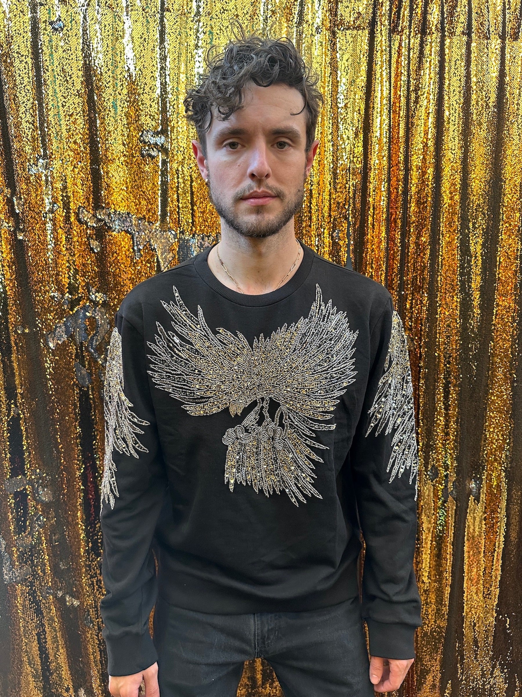 "Any Old  Iron" - Mens Beady Eagle Sweatshirt - Premium Clothing from Any Old Iron - Just $240! Shop now at Concordia Style Boutique