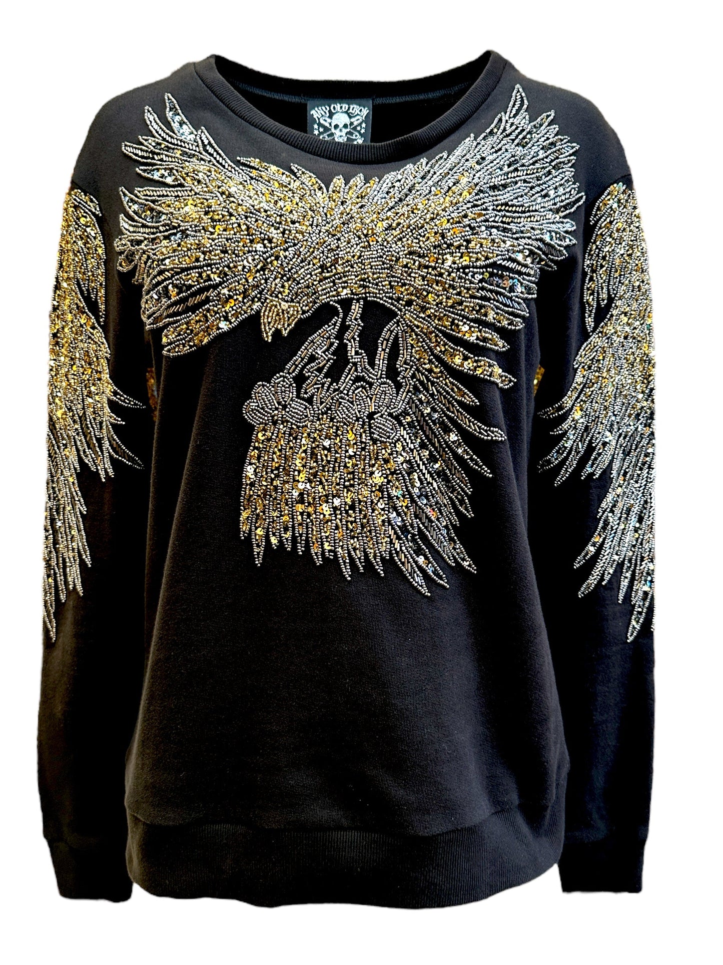"Any Old  Iron" - Mens Beady Eagle Sweatshirt - Premium Clothing from Any Old Iron - Just $240! Shop now at Concordia Style Boutique