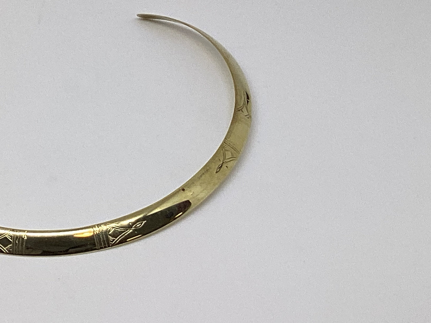 Tuareg hammered choker etched