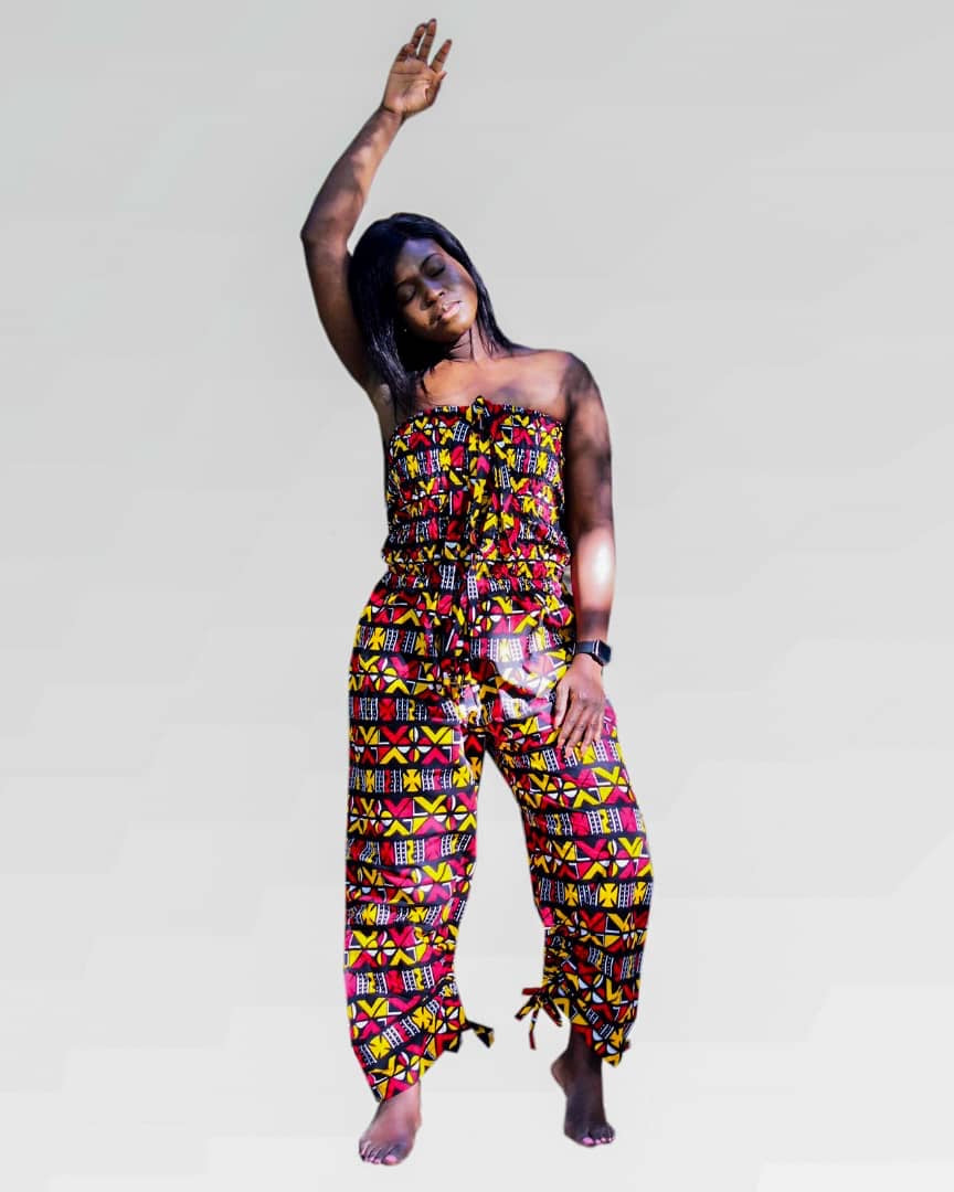 Multi-way Yoga jumpsuit - African print one piece - Concordia Style Boutique